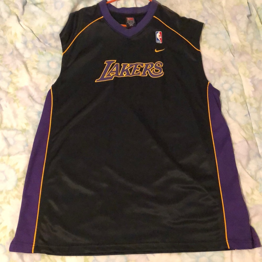 Lakers Nike Black warm up jersey XL